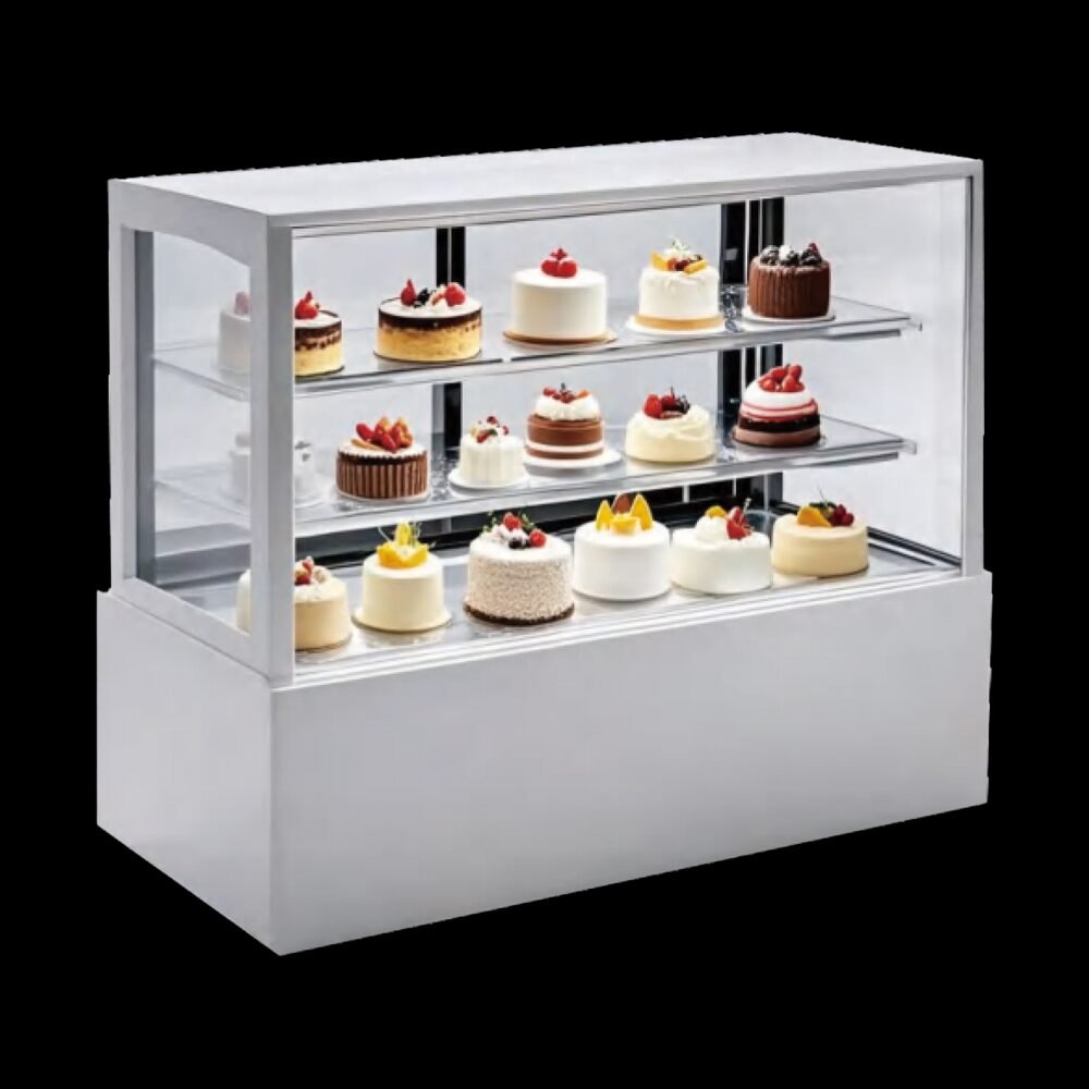 Private label cake displays chiller unit for commercial bakery equipment wholesale sourcing.