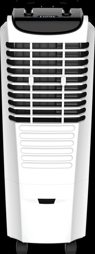 Evaporative desert air cooler unit and industrial bulk packaging design
