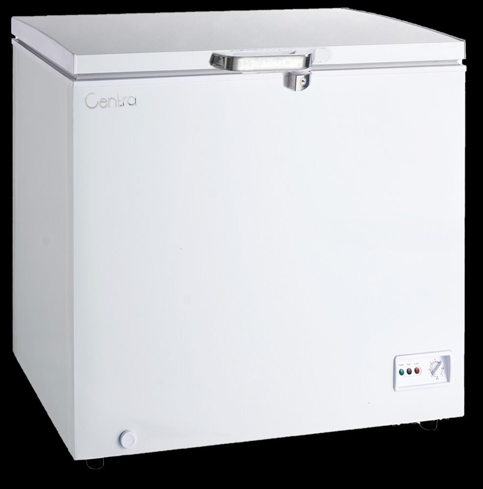 Commercial solid door chest freezer unit procured through global manufacturing sourcing services.