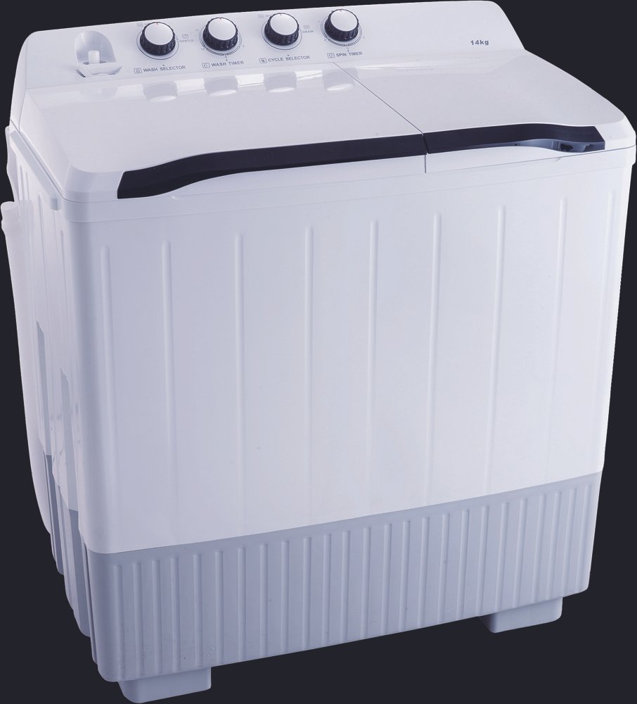 Twin tub semi-automatic washing machine with private label packaging design
