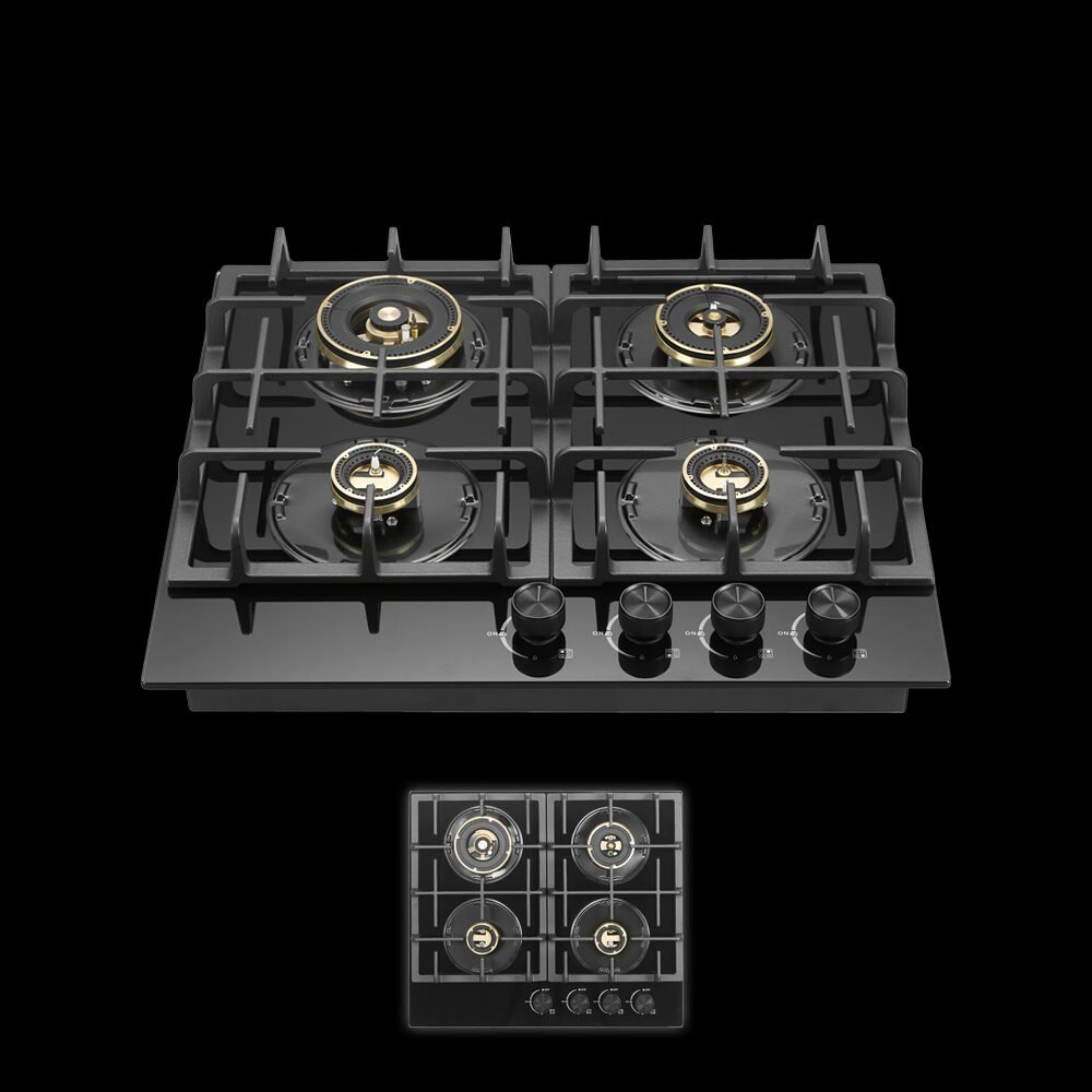 Built-in kitchen appliances oven microwave hob and ceramic cooktop showcase